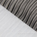 Tissu coussin en velours plissé tissé et tricoté